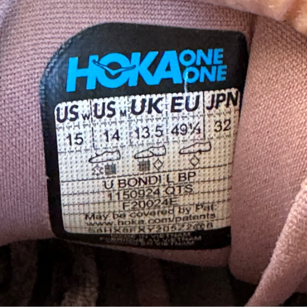 Hoka One One Bondi L BP x Anthropologie Vibrant Bloom Women’s 15 Running - Picture 9 of 9